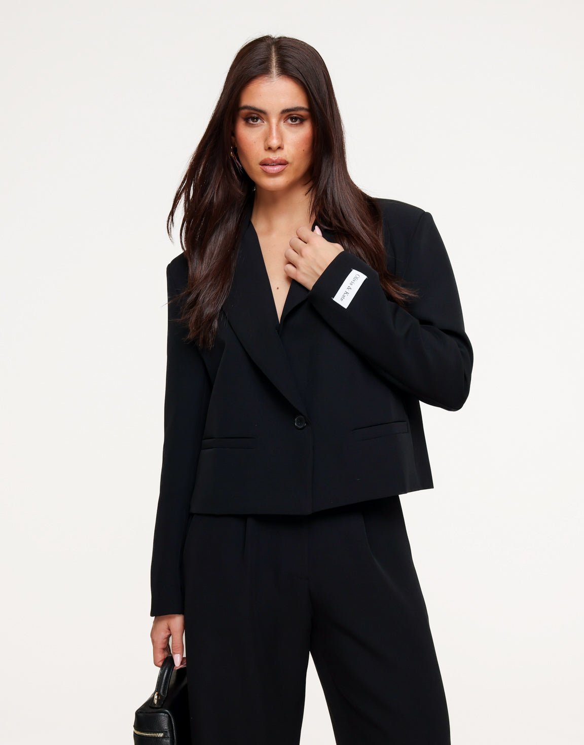 Zwarte Cropped - Blazer